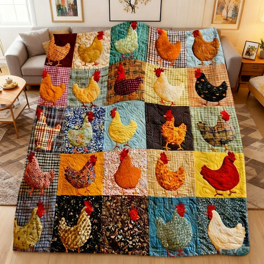 ⏳Begrenzte Zeit 50% Rabatt🍂Vintage Plaid-Decke mit Hahn-Motiv