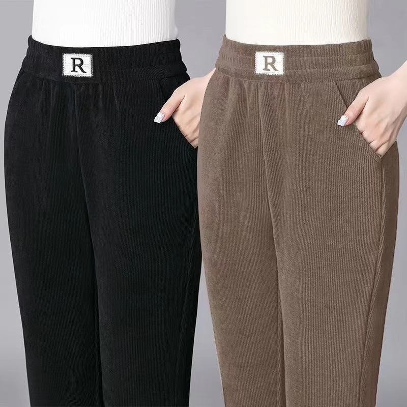 🔥Impulsion à la perte de nouveaux produits🔥Pantalon femme automne et hiver en velours épais