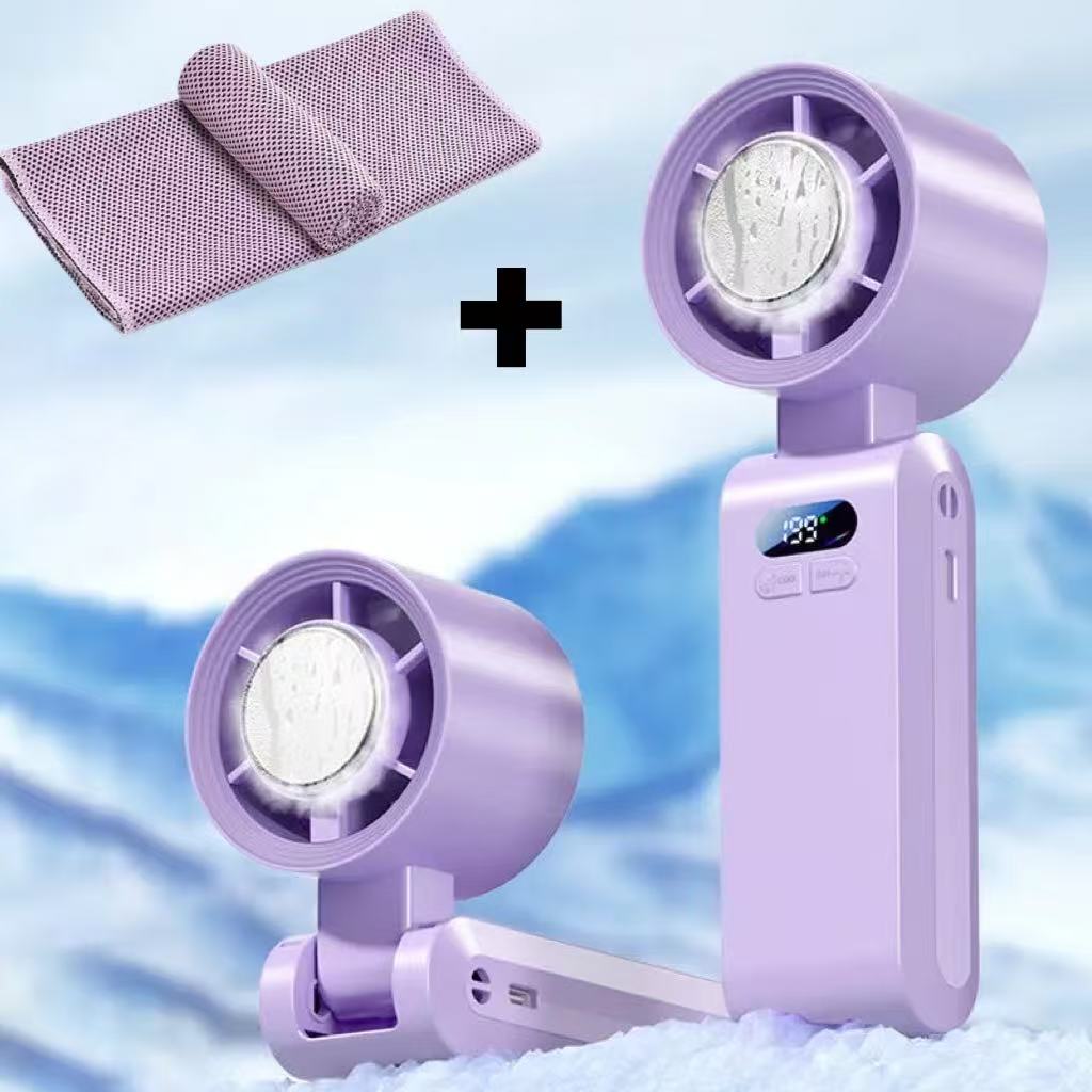 🌬️❄️ Drei-in-Eins-tragbarer Klimaanlagenventilator 💨💃 kühle Brise überallhin mitnehmen, windstark für tanzendes Haar!