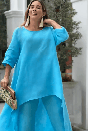 💥Dernier jour 49% de réduction💥💕Costume décontracté à la mode en lin de couleur unie pour femme💃