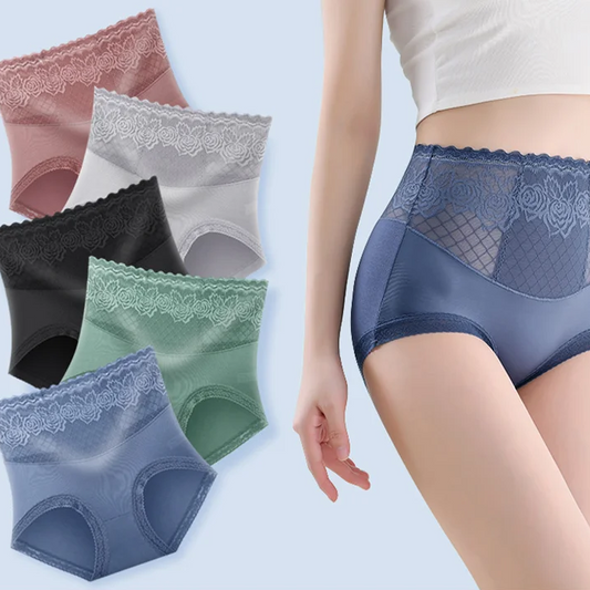 🎊Popular product - Buy 2 get 1 free🎊High-waist lace panties with anti-side leakage