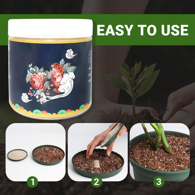 Pousbo® Fertilizante orgánico de harina de hueso especial: promueve el crecimiento de flores y frutas