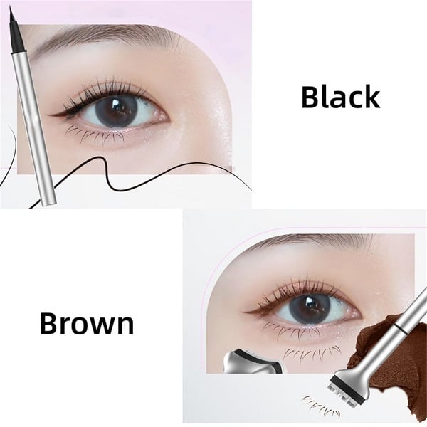 🔥Nouveautés 2025💥Achetez-en 1, obtenez-en 1 gratuitement💥Ensemble de tampons 2 en 1 pour eye-liner et cils inférieurs