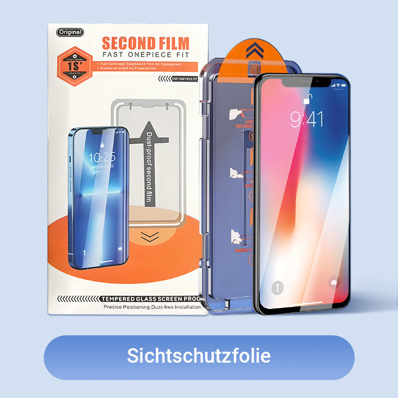 Beskyttelsesfilmer med mal for iPhone