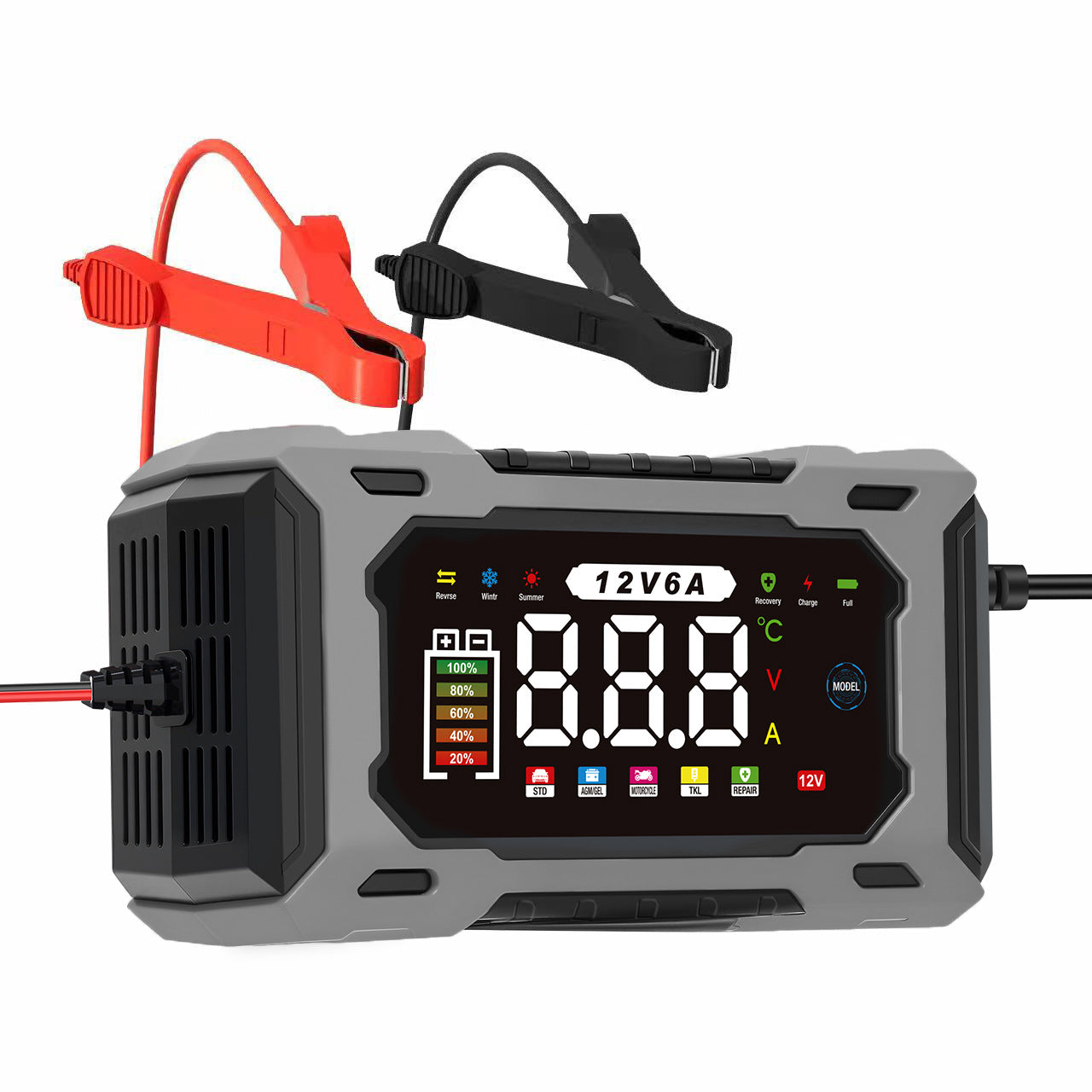 🔋 FLASH-AKTION: 50% RABATT! ⚡ Intelligentes KFZ-Batterieladegerät 12V 6A – 9 Stufen & Impulsreparatur – LCD-Farbdisplay für Blei-Säure-Batterien 🚗