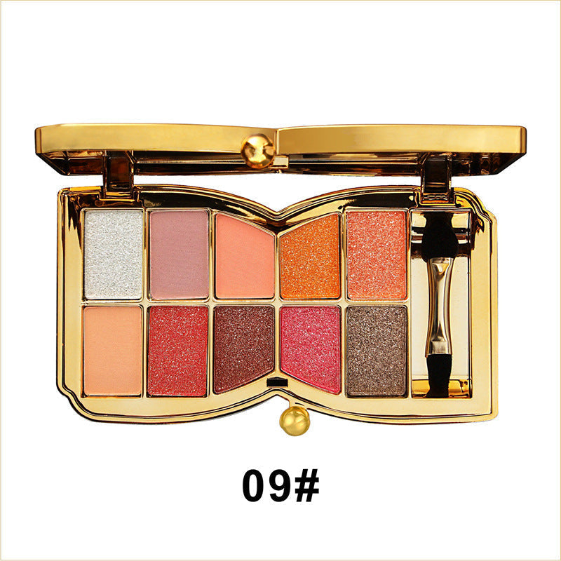 🌸🧸Winnie der Bär glänzt hell mit 10 Farben Diamant-Lidschatten, Glitzer- und Perlglanz-Lidschatten-Palette, in All-Match-Lidschatten-Bühnen-Make-up
