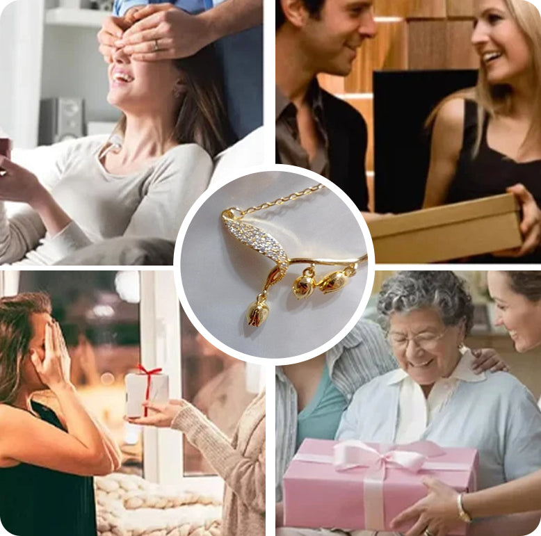 Elegante collana di orchidee per le donne