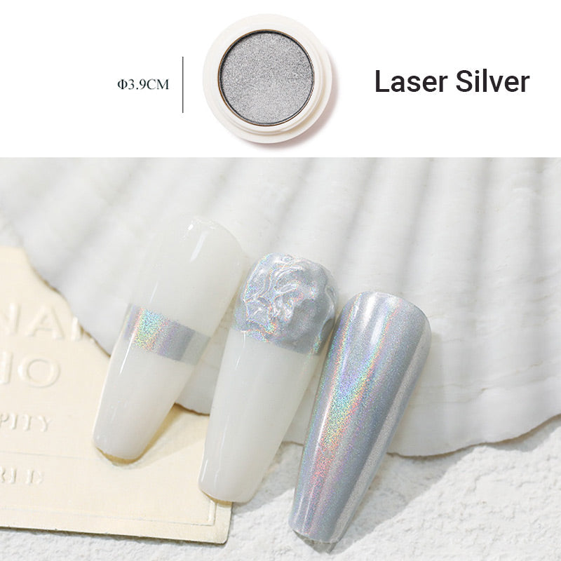 Superheller solid nail powder with a mirror effect