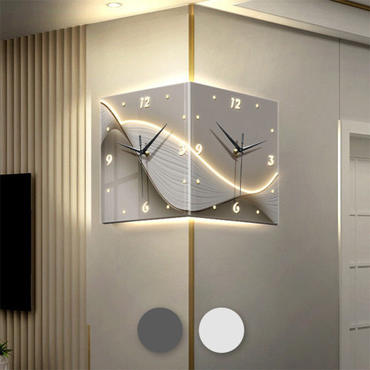 🌸Autumn sale✨Minimalist double-sided wall clock set without drilling