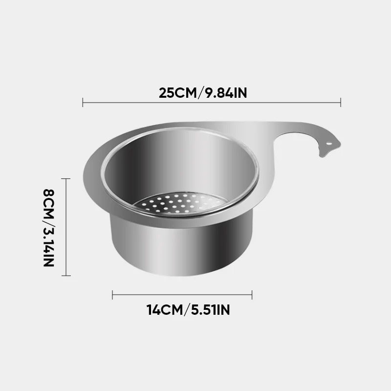 🔥Swan-shaped stainless steel strainer basket for the sink