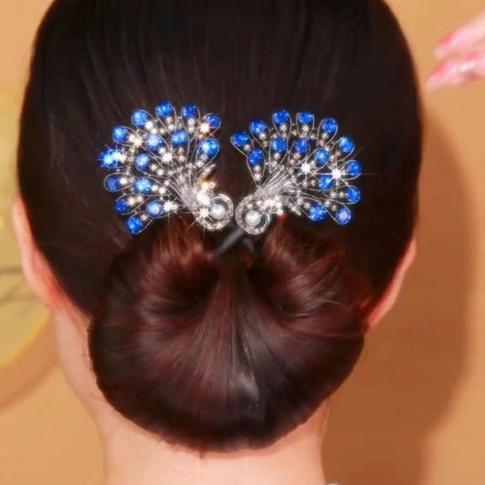 💞Köp 1 få 1 gratis🦚Trendigt retro håraccessoar med påfågelmotiv