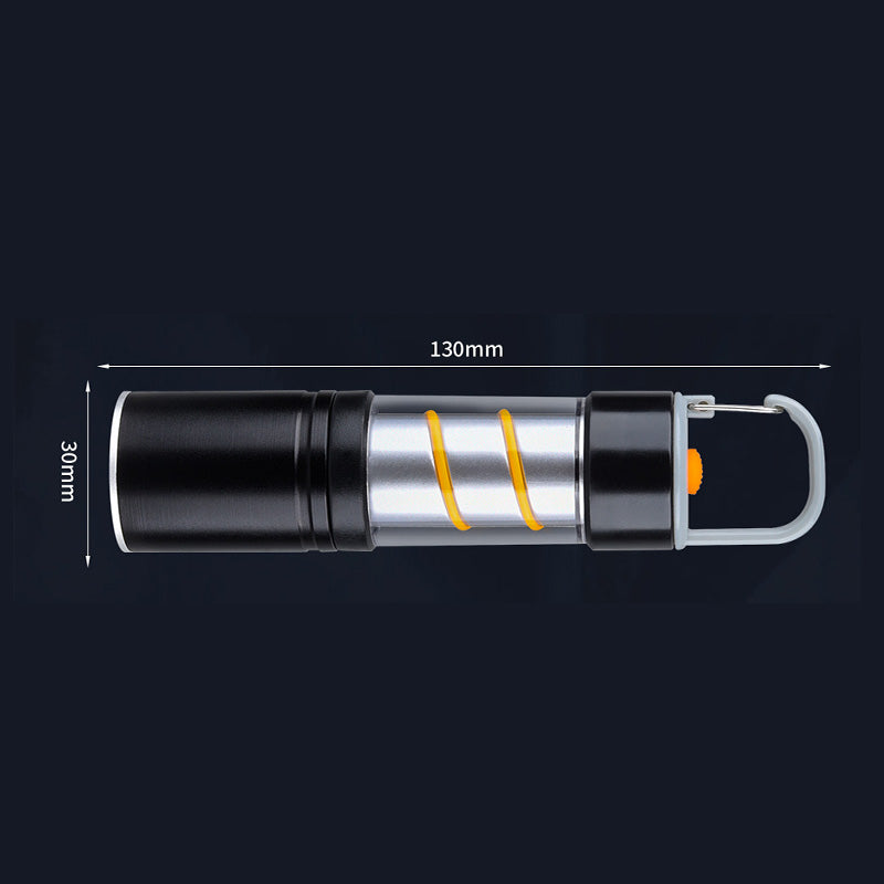 Multifunctional, super bright, rechargeable USB camping flashlight