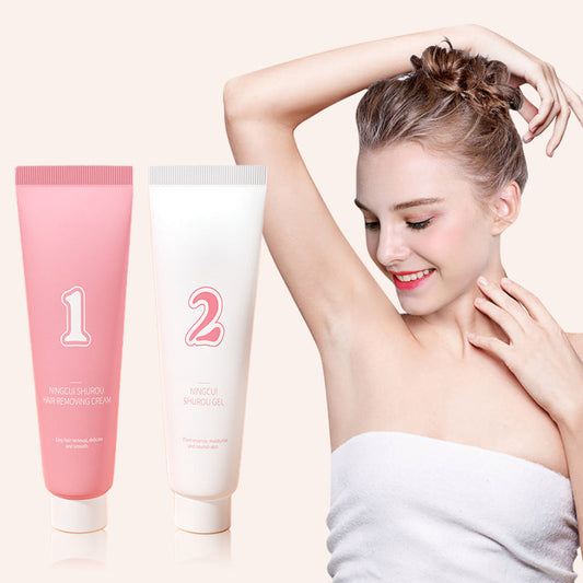 🙋♀️Promozione Primavera 2025💖Set di crema depilatoria detergente e ammorbidente