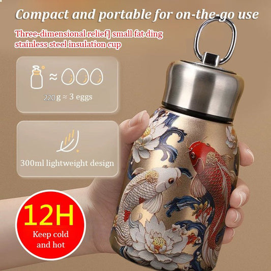 🔥ACQUISTA 2 E RICEVI 1 GRATIS🔥Bottiglia d'acqua isolata elegante e portatile🎒 Mantieni le bevande calde o fredde, gustale fresche sempre e ovunque!