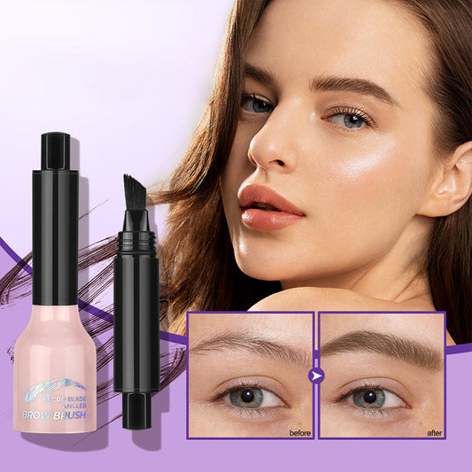 💋Super spesso 💋Matita per sopracciglia liquida con pennello angolato e immersione