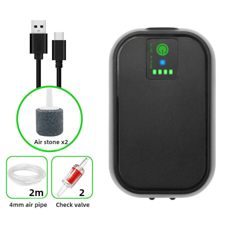 Compact, quiet oxygen air pump