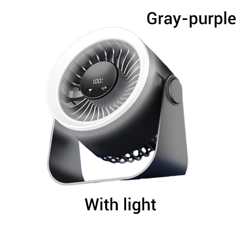 🔥Solange der Vorrat reicht 40 % Rabatt!🎉Kleiner tragbarer aufladbarer wandmontierter Ventilator mit Lampen