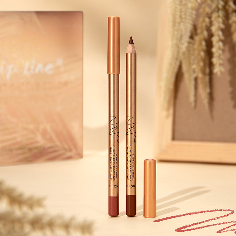🔥Solange der Vorrat reicht 40 % Rabatt!🎉12-farbiges, wischfestes Lipliner-Stift-Set