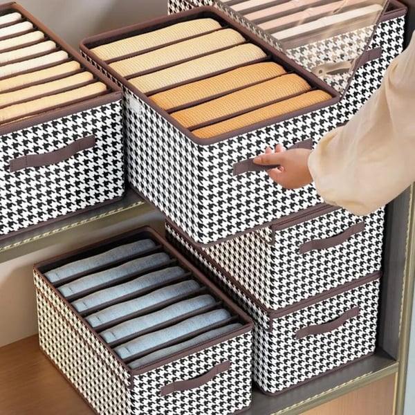 📦 KAUFE 3, ERHALTE 2 GRATIS! 🏠 Faltbare Aufbewahrungsbox für Kleidung – Platzsparend, Transparent & Stapelbar für Saisonale Organisation ✨