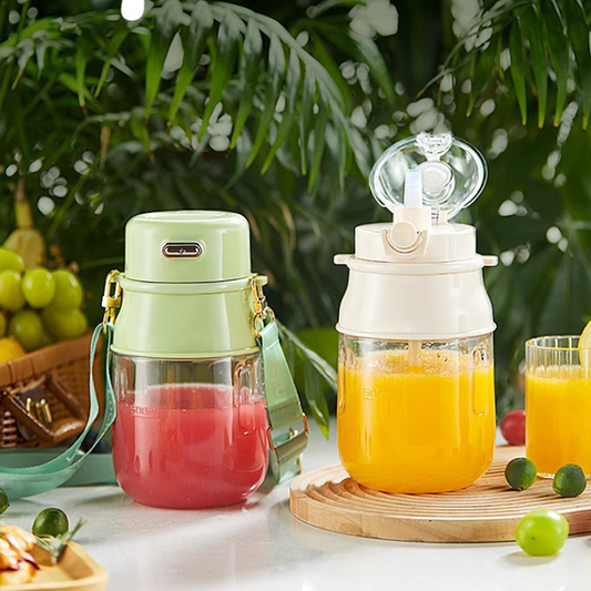 2-in-1 Elektro-Mixer-Trinkflasche mit abnehmbarem Schlauch