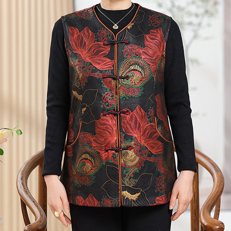 💥2025 Neue Mode🔥Retro-Chic Orientalische Blumenstickerei Weste