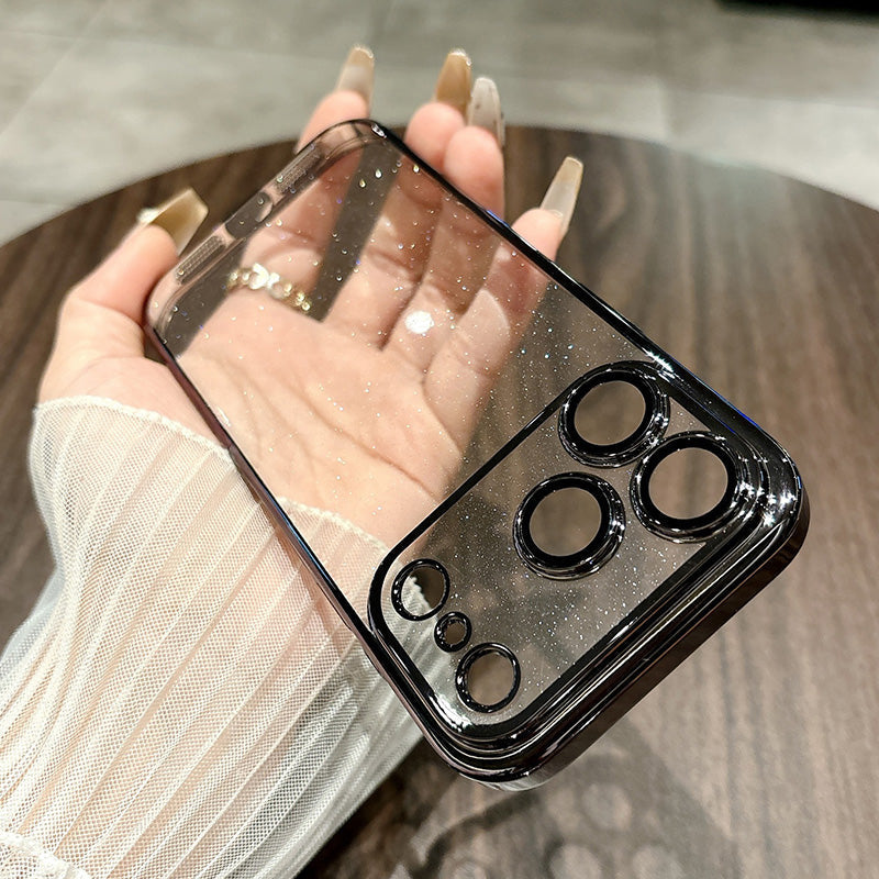 🔥Solange der Vorrat reicht 40 % Rabatt!🎉Glitzernde, transparente Hülle für iPhone