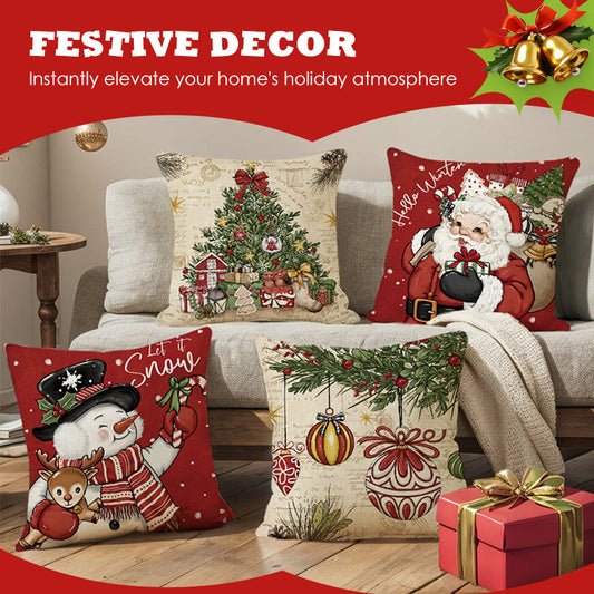 🎄🔥Weihnachtsaktion 50 % RABATT🔥Niedrige Weihnachtsdruck Kissenbezug