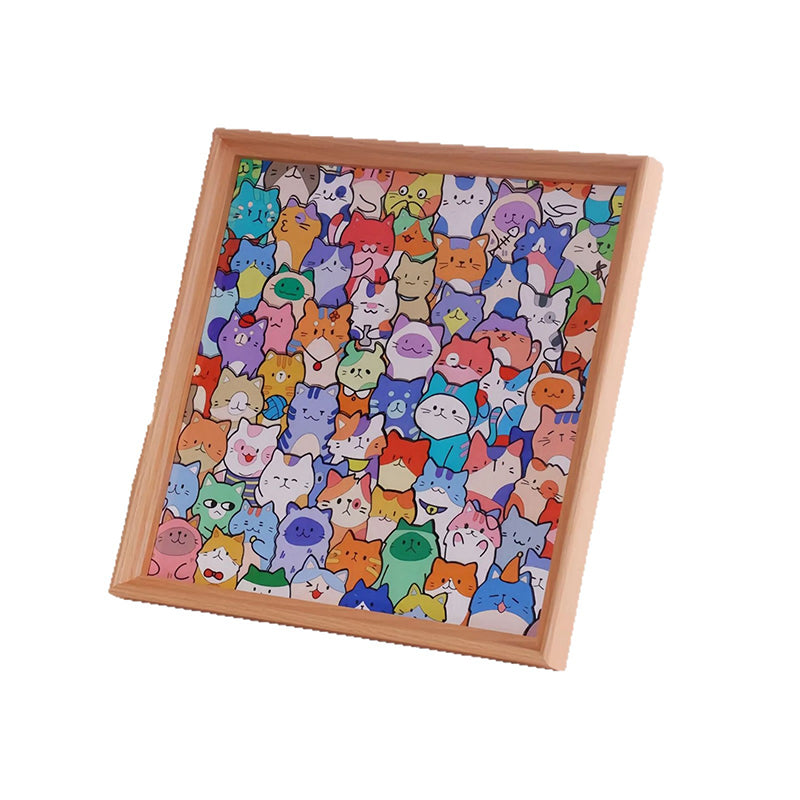 ✨ DIY-Holzrahmen für Katzenpuzzles – Bemalen, gestalten und präsentieren Sie Ihre Lieblingsfotos!