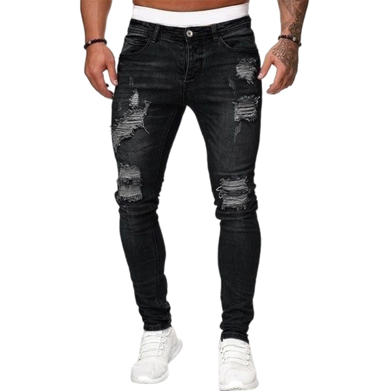 đ„Solange der Vorrat reicht 40 % Rabatt!đStylische Herren-Skinny-Jeans mit Rissen