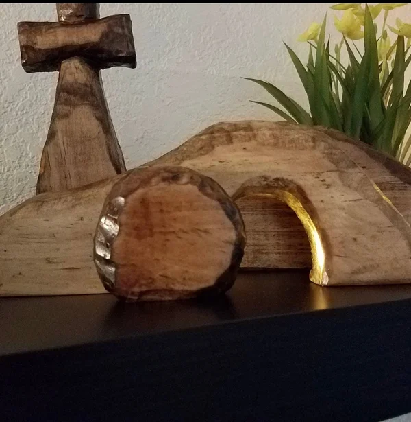 Letzter Tag 49 % Rabatt⚡Die Osterszene und das Kreuz des leeren Grabes
