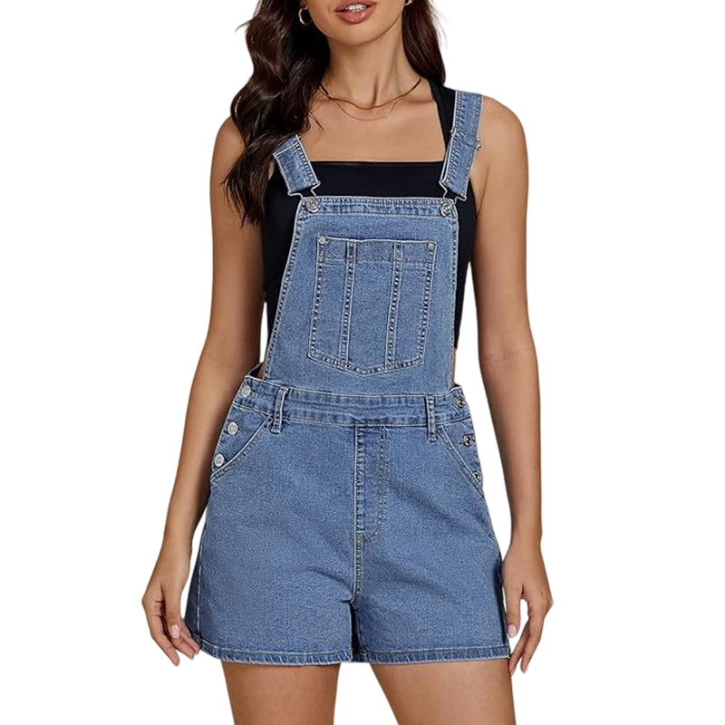 ⏰ 50 % RABATT – Nur für kurze Zeit ✨💙 Used-Look Overalls – gerade Passform, große Taschen & lässiger Schnitt, perfekt für warme Tage & aktive Stunden ✨