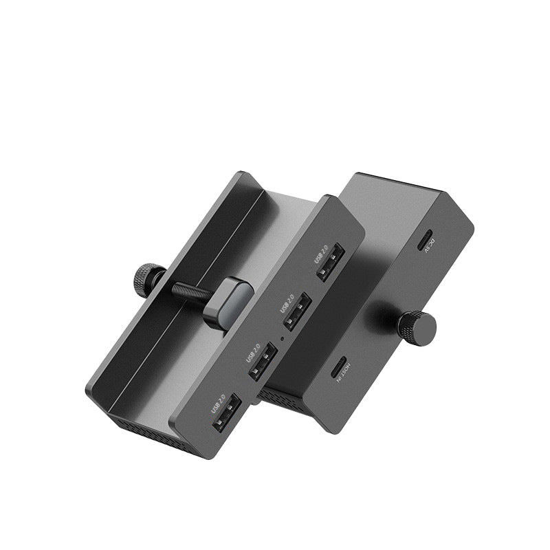 💥Begrenzte Zeit 50% Rabatt! 🖥️Schluss mit Kabelchaos! Klemm-USB-3.0-Hub aus Aluminiumlegierung – 4-Port-Dockingstation