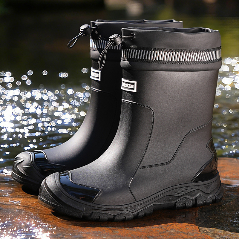 ⏳Nur für kurze Zeit 50% Rabatt⏰ Unisex Halbschaft Wasserdichte Regenstiefel 🌧️👢