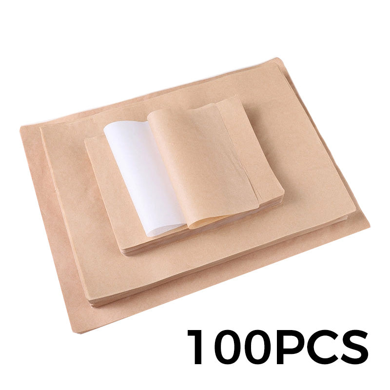 🍪 50% RABATT! 🧑🍳 Lebensmittelechte Backpapier-Bögen – Antihaft, ölbeständig & vielseitig – Ideal für Backen, Braten & Frittieren ✨