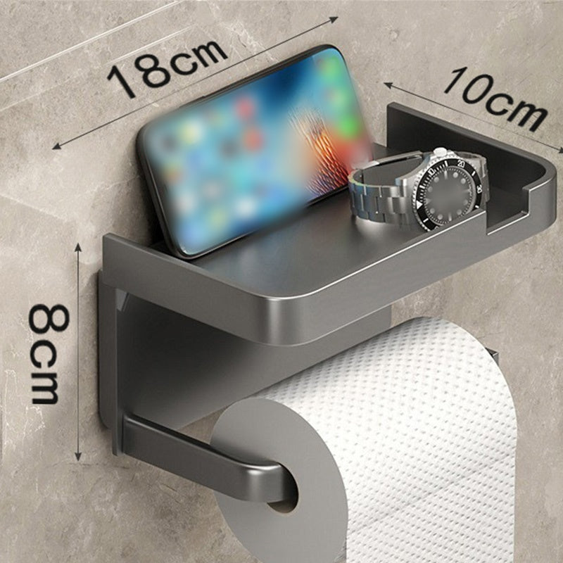 🔥Solange der Vorrat reicht 40 % Rabatt!🎉Wandmontierter Toilettenpapierhalter mit Ablage