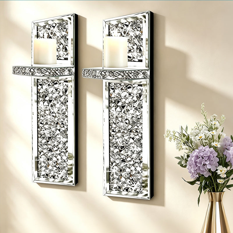 đŻď¸ 50% RABATT! đ Kristallglas-Kerzenhalter fĂźr die Wand â Elegant, funkelnd & einfach zu montieren â Perfekte Deko fĂźr Wohnzimmer, Flur & besondere Anlässe â¨