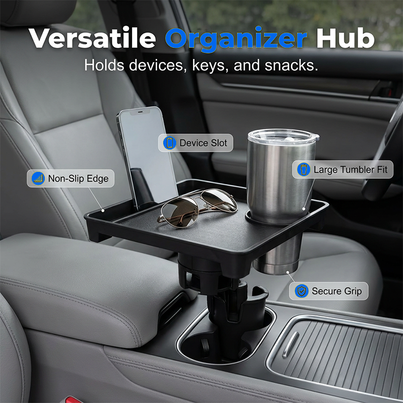đ 50% RABATT! đ§ 2-in-1 Auto-Tablett mit erweiterbarem Becherhalter â Stabile Ablage, praktisch & vielseitig â Ideal fĂŒr Snacks, GetrĂ€nke & kleine GegenstĂ€nde auf Reisen đŁïž