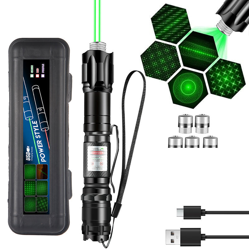 🔦 50% RABATT! 💡 Tragbare Laser-Taschenlampe – Rot & Grün, wiederaufladbar & kompakt – Ideal für Präsentationen, Outdoor & Tierbedarf 🐾