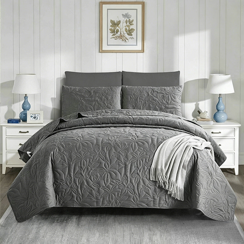 🛏️ Unifarbenes 4-teiliges Bettwäsche-Set aus 100 % Baumwolle – unifarben, weich & atmungsaktiv