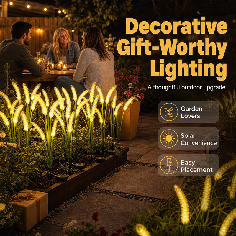 🔥Solange der Vorrat reicht 40 % Rabatt!🎉Dekorative Solar-Fuchsschwanzgras-Gartenleuchten