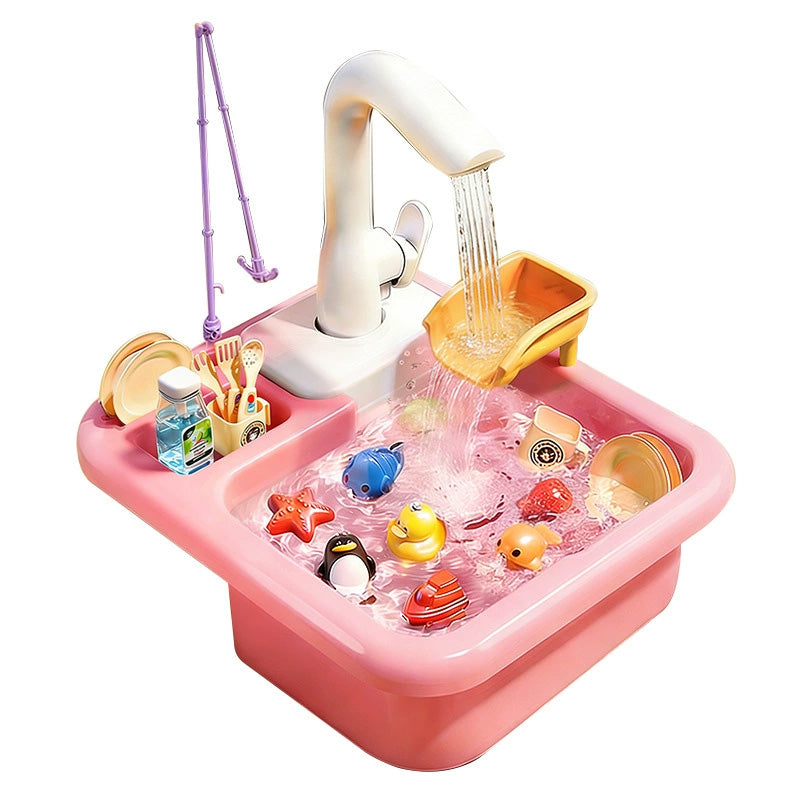 ⏳ Nur für kurze Zeit – 50% RABATT ⏰ Kinder-Spielzeugspüle mit fließendem Wasser