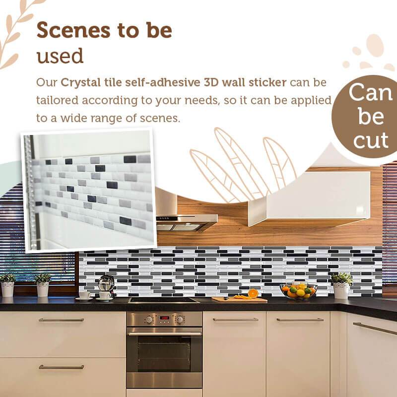 Crystal auto-adhésif 3D Sticker Wall