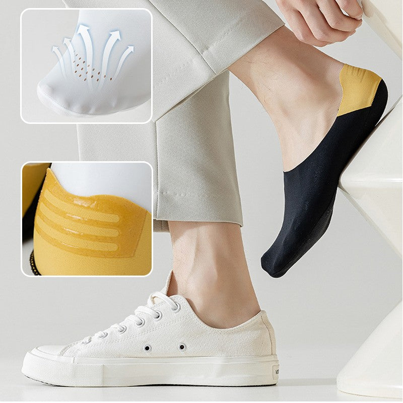 6 paar! Ademend ijs zijden anti-slip sokken