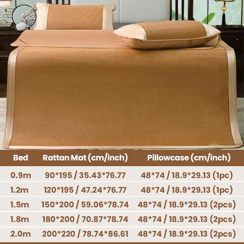 Sume de cama de cama de seda de hielo de hielo seta de cama mate 3 partes