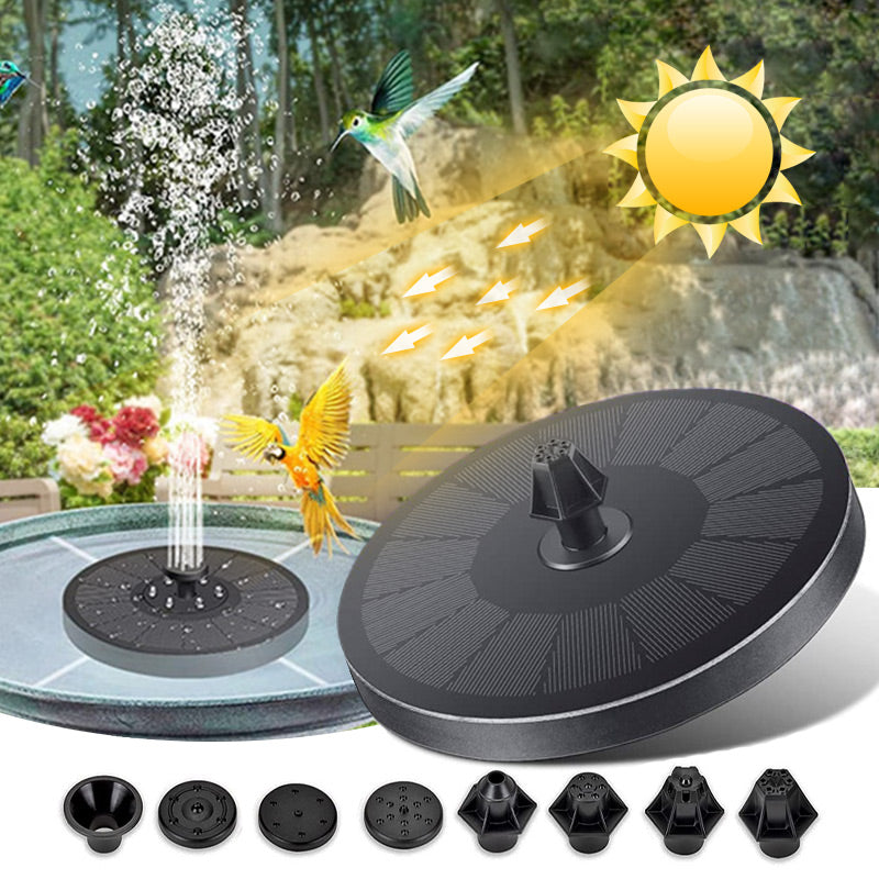 Schwimmender Solar Springbrunnen Beleuchten Sie Ihren Garten im Hand