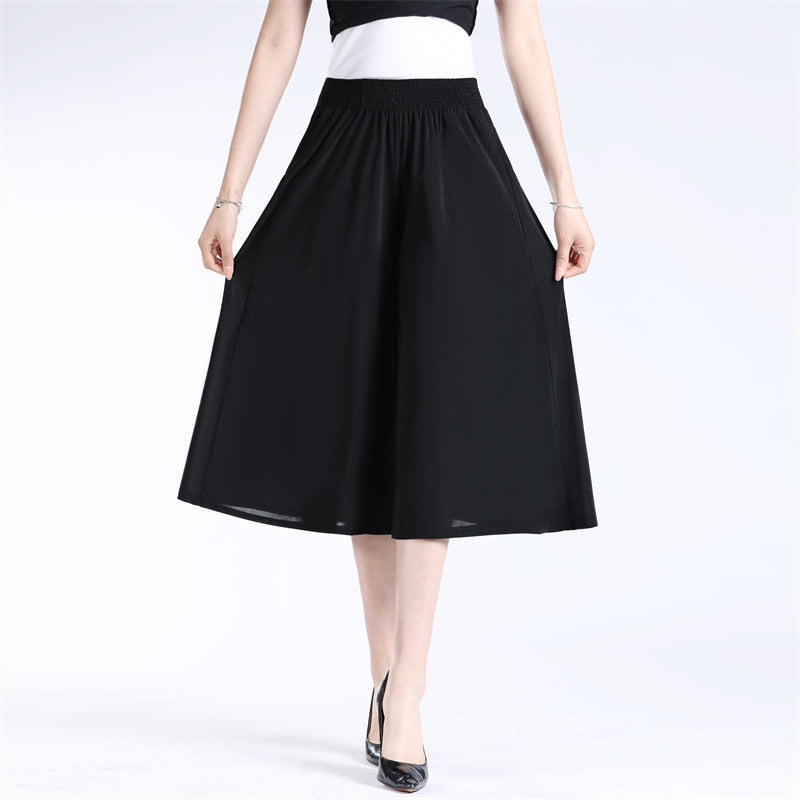 🔥VENDITA CALDA🔥Culottes da donna a gamba larga con chiffon plissettato