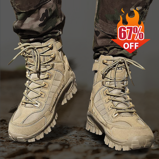 🔥🔥HEIßER SALE 67% RABATT🔥🔥Kostenloser Versand – Wasserdichte und rutschfeste taktische Sportstiefel mit hohem Schaft (verbesserte Haltbarkeit)