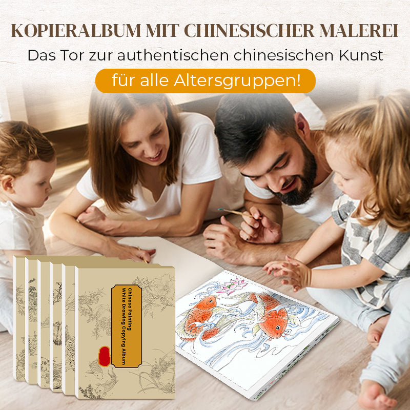 Kinesiske malerier hvit tegning album