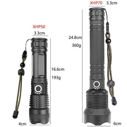 🔦 64 % Rabatt! 🎉 Wiederaufladbare Taschenlampe mit 90.000 Lumen – Extrem hell, wasserdicht und mit langer Akkulaufzeit 📦