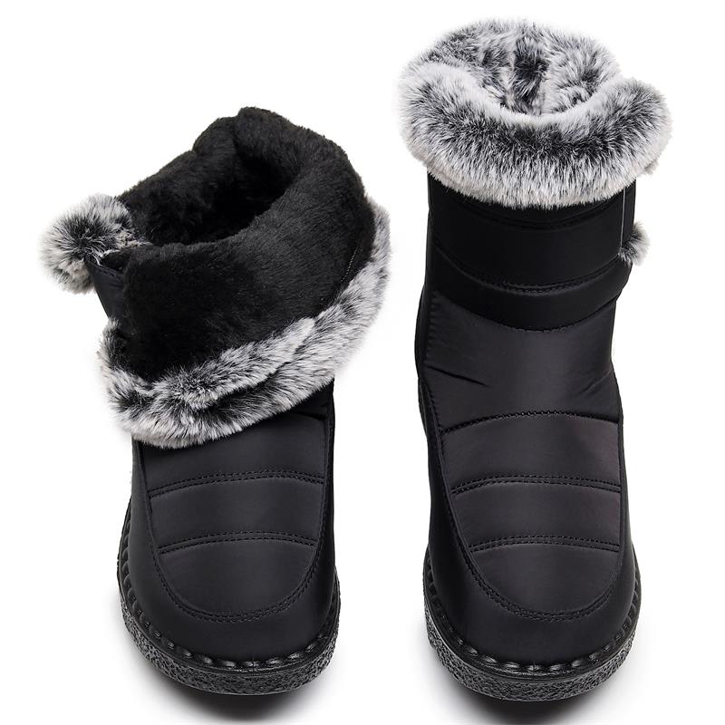 🎄🎁Ideal Gift - Non-Slip Winter Rabbit Plush Snow Boots for Women